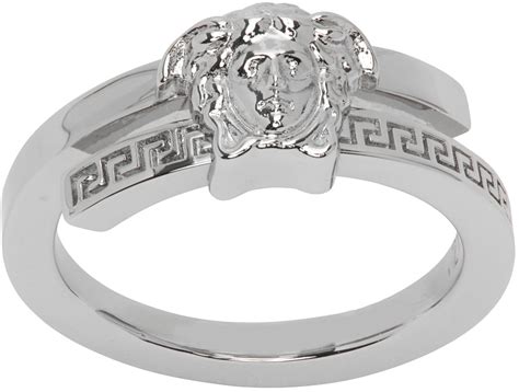 versace sliver ring